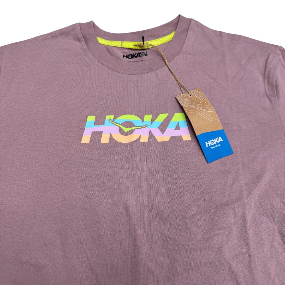 Hoka Topo Logo Women's Sunrise GPX SS T-Shirt, Size S NWT - Picture 2 of 7